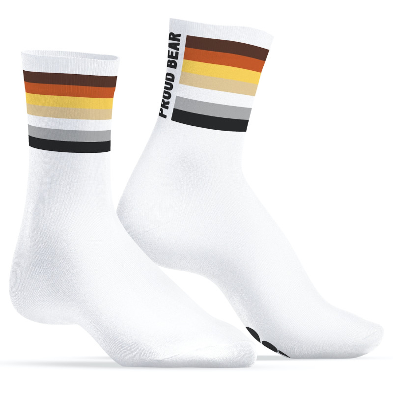 SneakXX Chaussettes blanches Proud Bear SneakXX